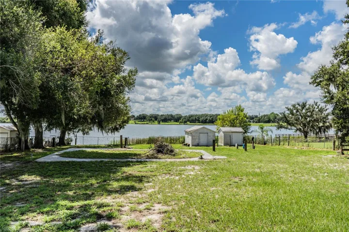Lake view from backyard