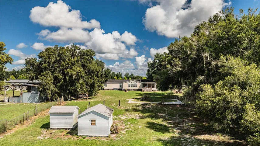 Backyard from lake