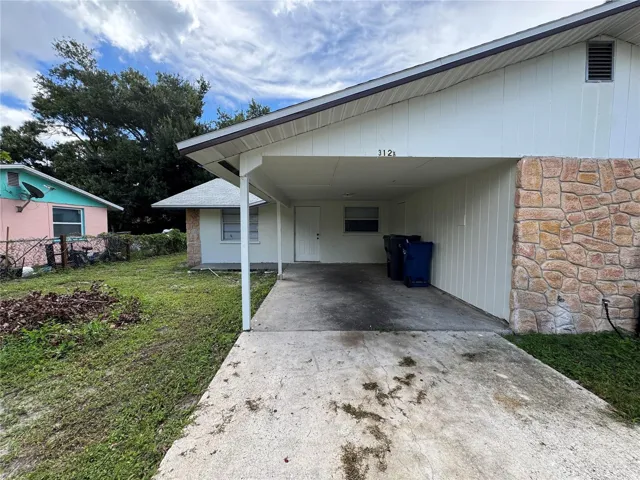 front of property