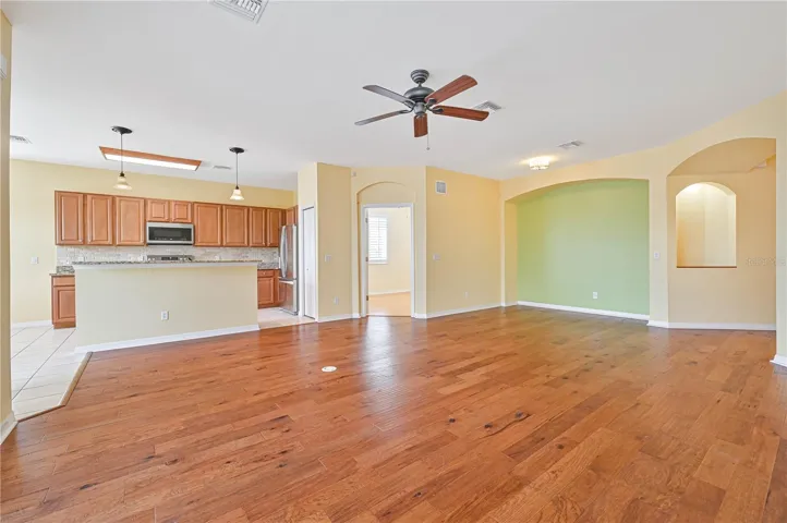 GREAT ROOM VIEW OF DINING ROOM