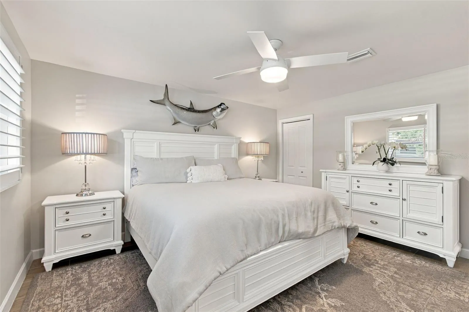 Primary suite has plenty of room for King size bed and furniture plus a generous walk-in closet and en-suite bath