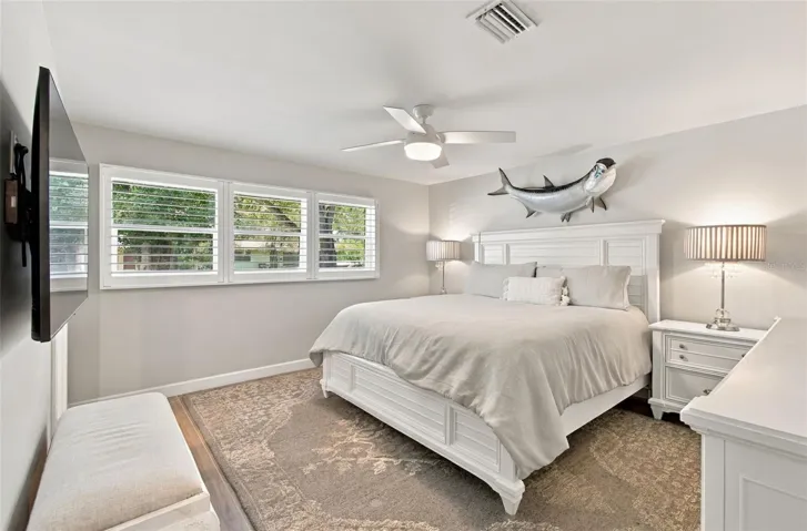Qualitwood Bahama shutters throughout the home!