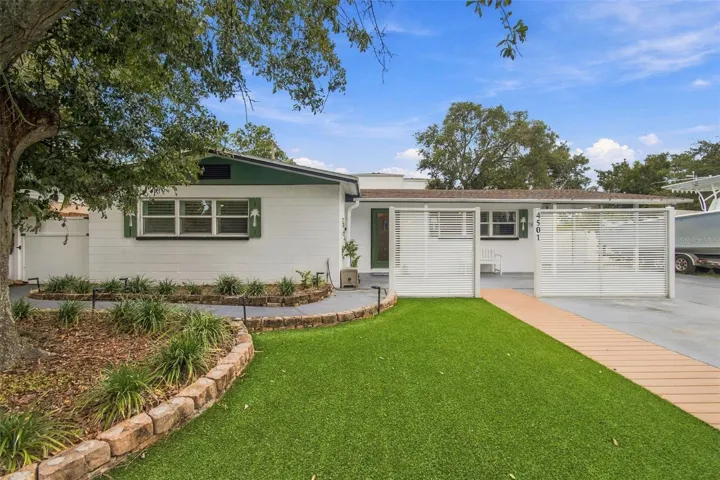 Turf out front makes for easy living!