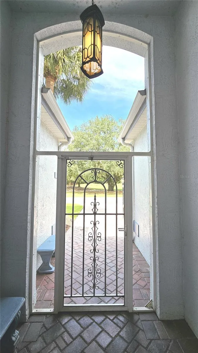 Gated Entry to Courtyard