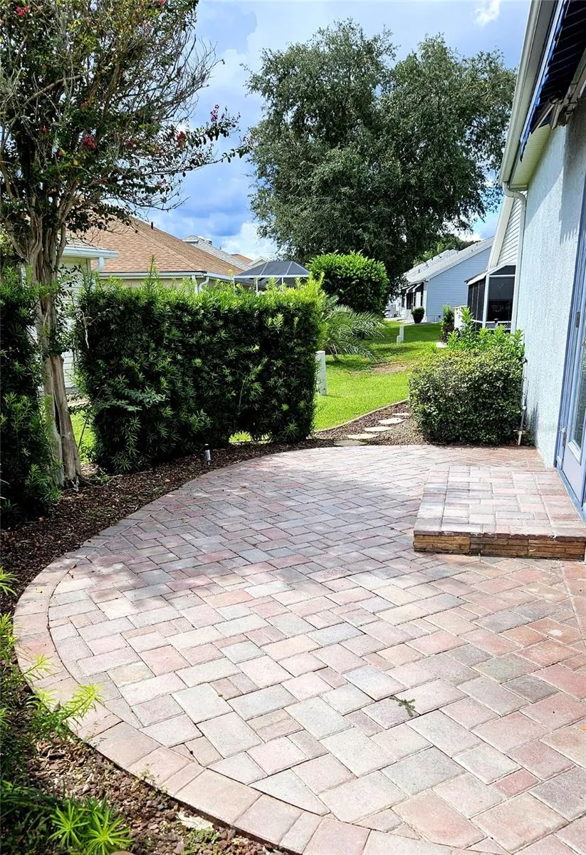 Rear Paver Patio