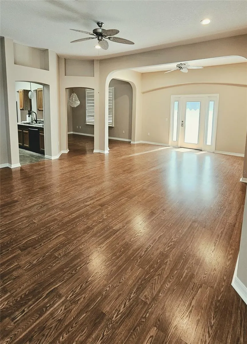 Archways into Kitchen  and Dining Room