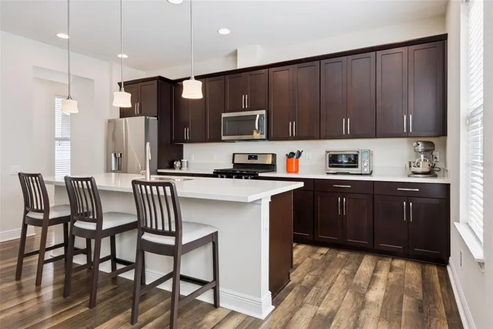 Chef's Kitchen with 9 foot island and 24 inch custom cabinets