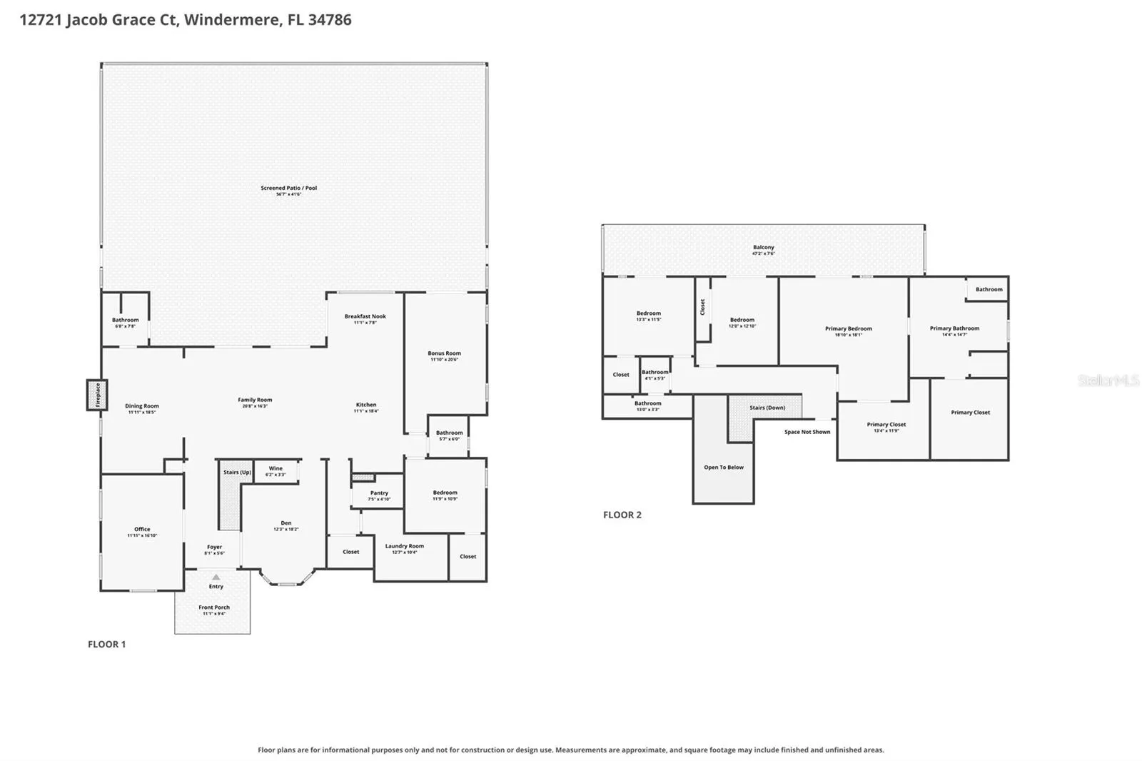Combined Floor Plan