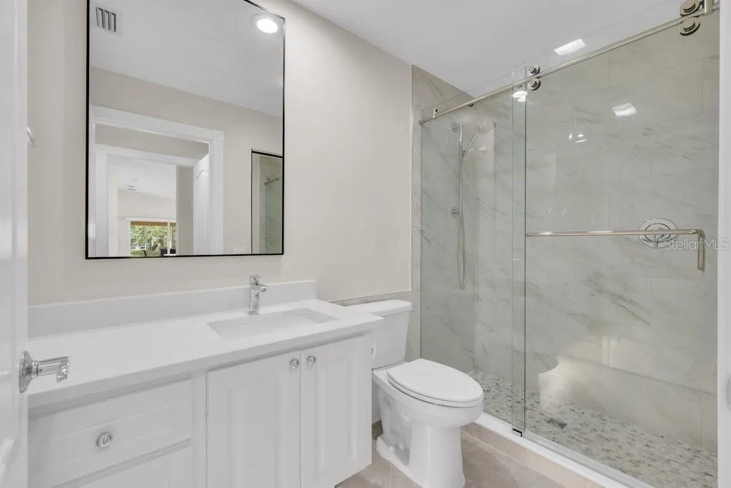 remodeled guest bathroom