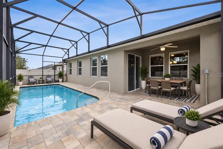 Pool/patio Virtually Staged