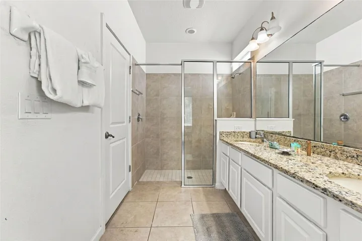 Primary bathroom #2 walk-in shower.