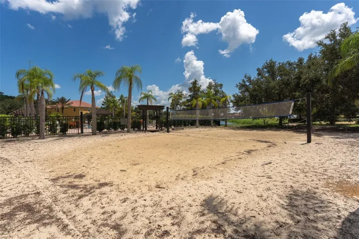 Bella Vida community volleyball court.