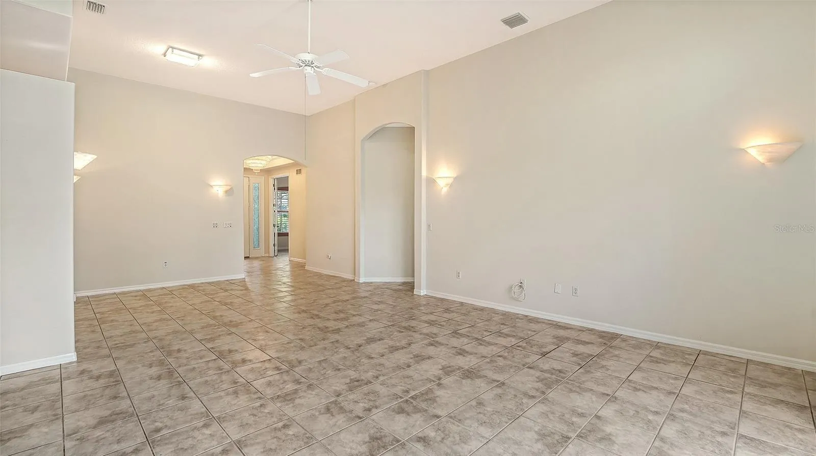 Dining area in great room.