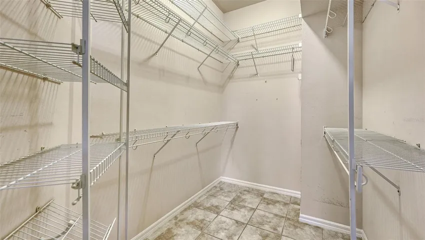 Primary walk in closet