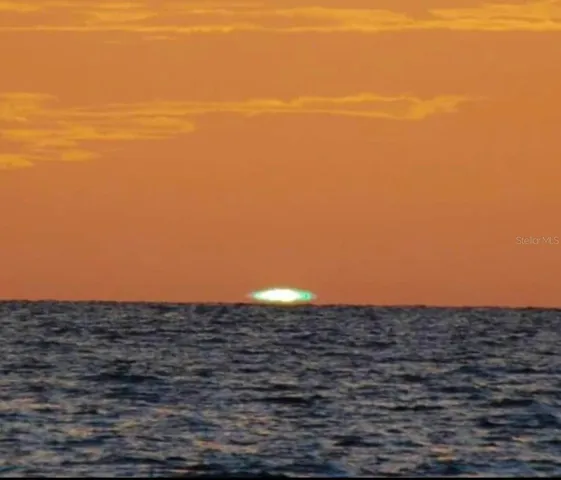 The “Green Flas”.  If you are lucky you may see it just as the sun hits the horizon.  This photo was taken on Venice Beach.