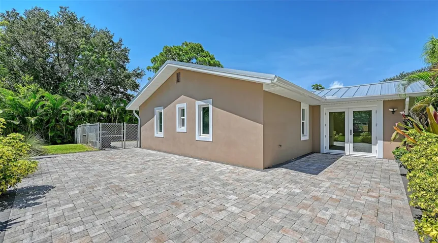 Paved rear of Home