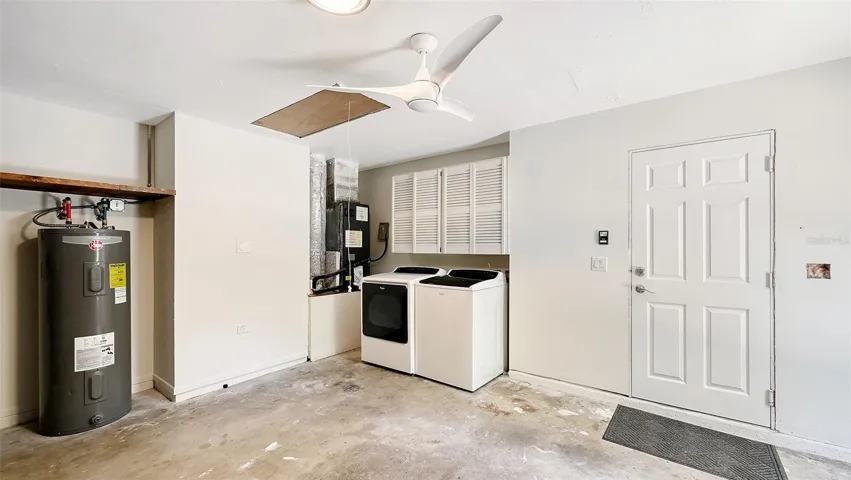 Laundry in Garage