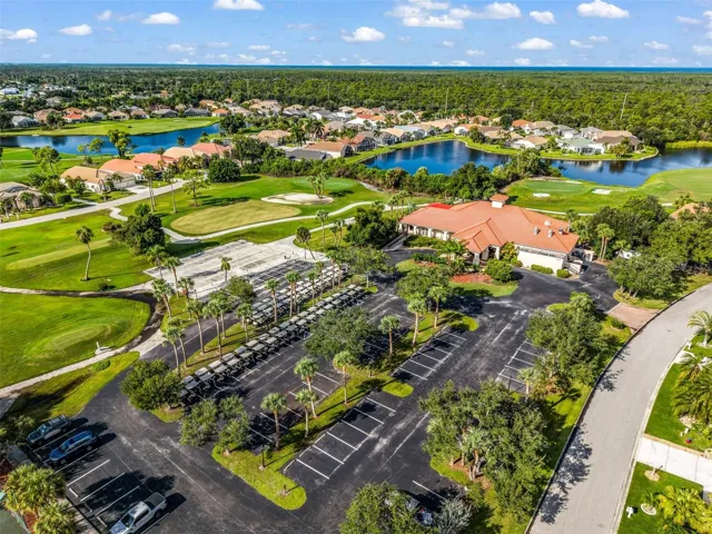 Club house and main parking lot