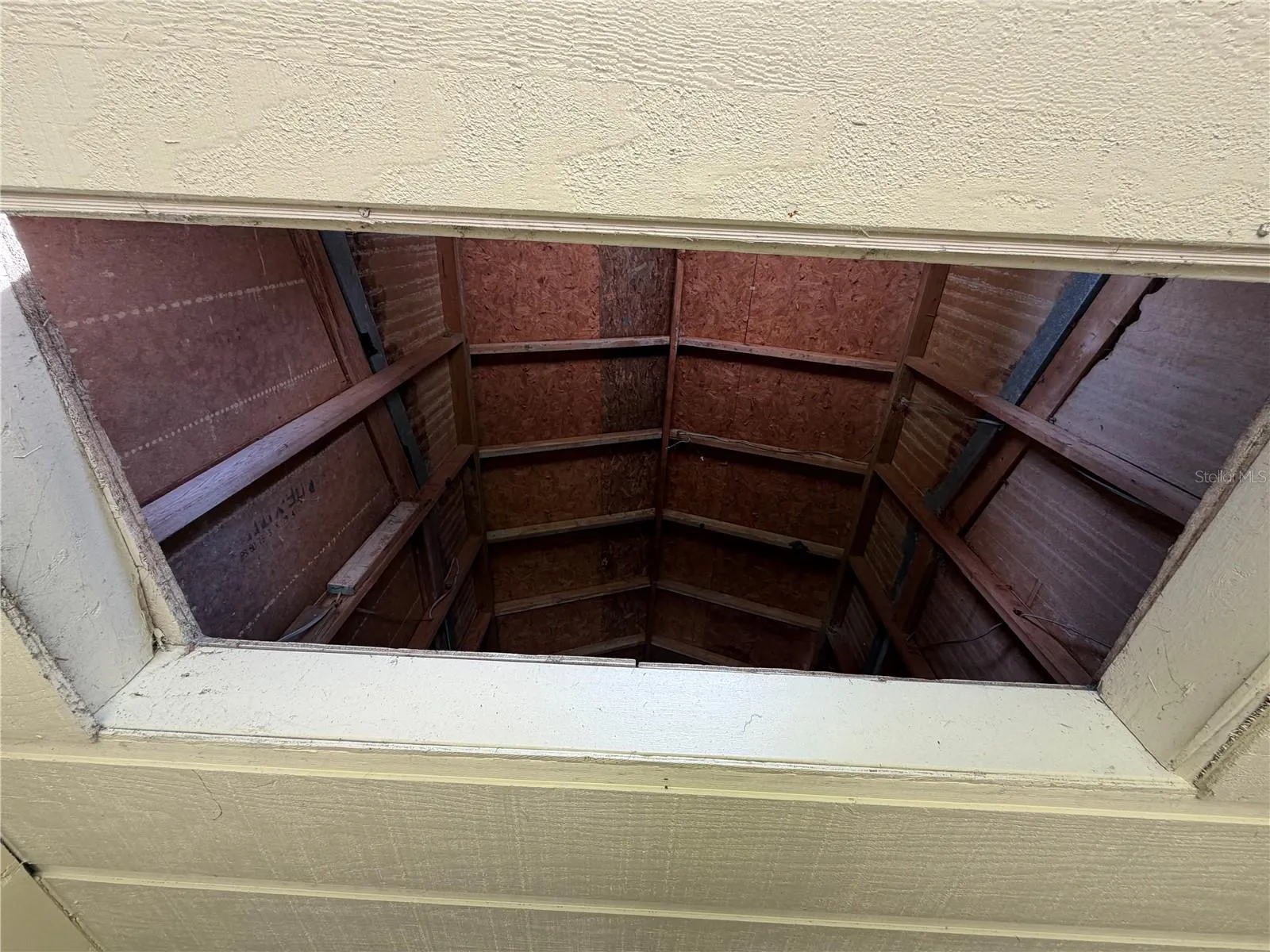 Hay loft above tack room