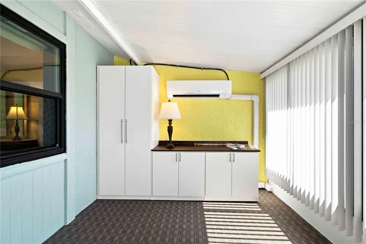 MINI SPLIT AC WITH STORAGE AND ELECTRICAL HOOKUPS