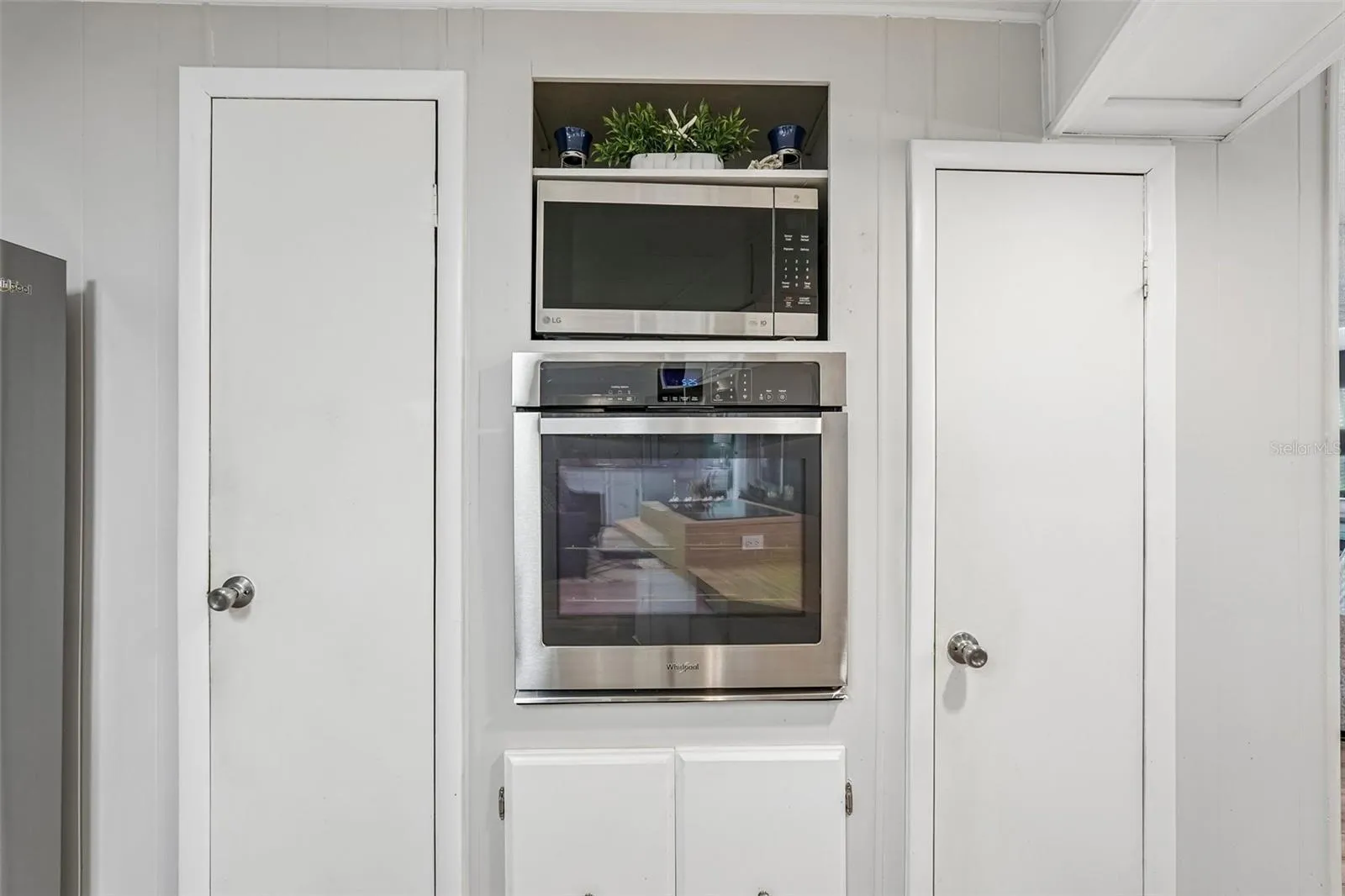 Two storage closets