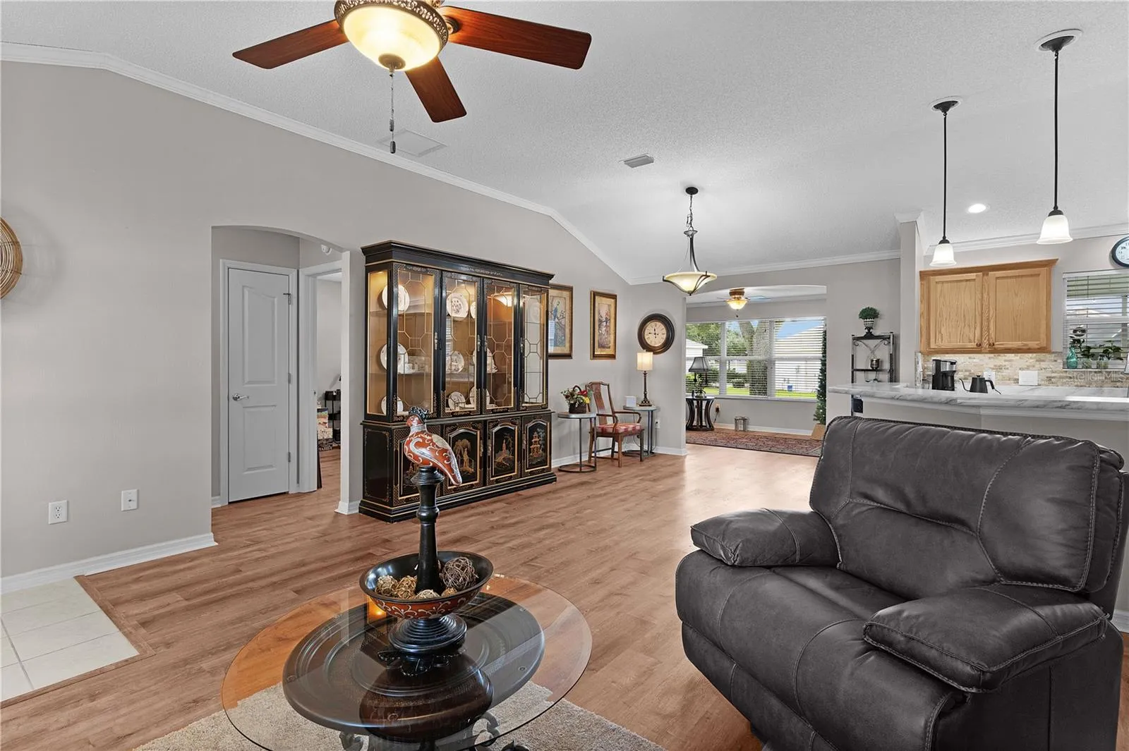 Open Floor Plan Vaulted ceiling