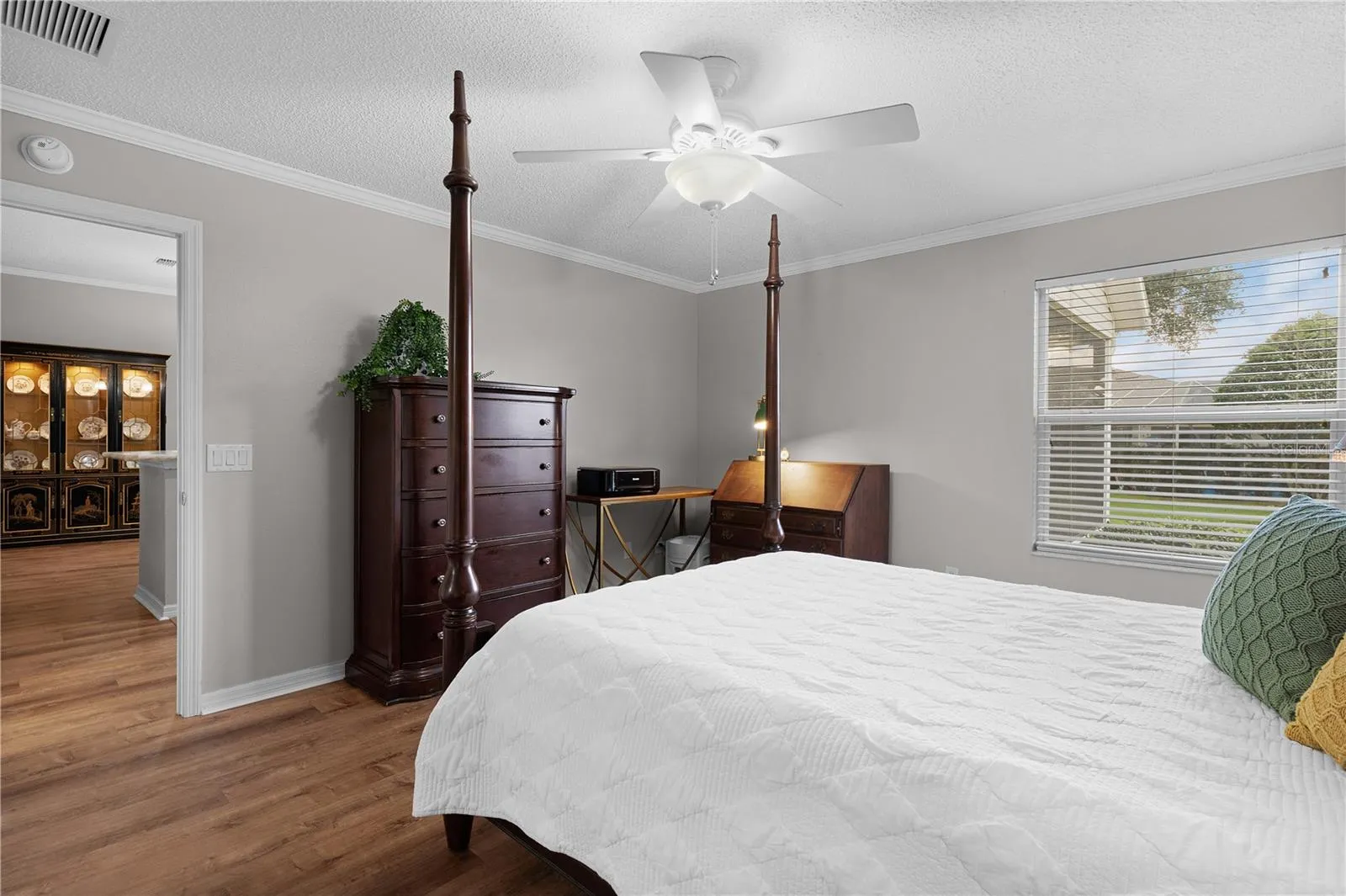 Primary bedroom with plenty of space for computer area
