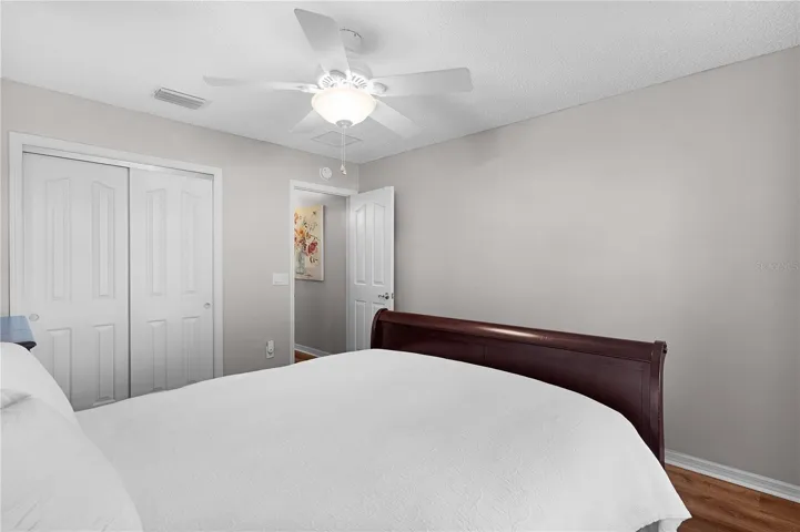 Front guest bedroom with built in closet