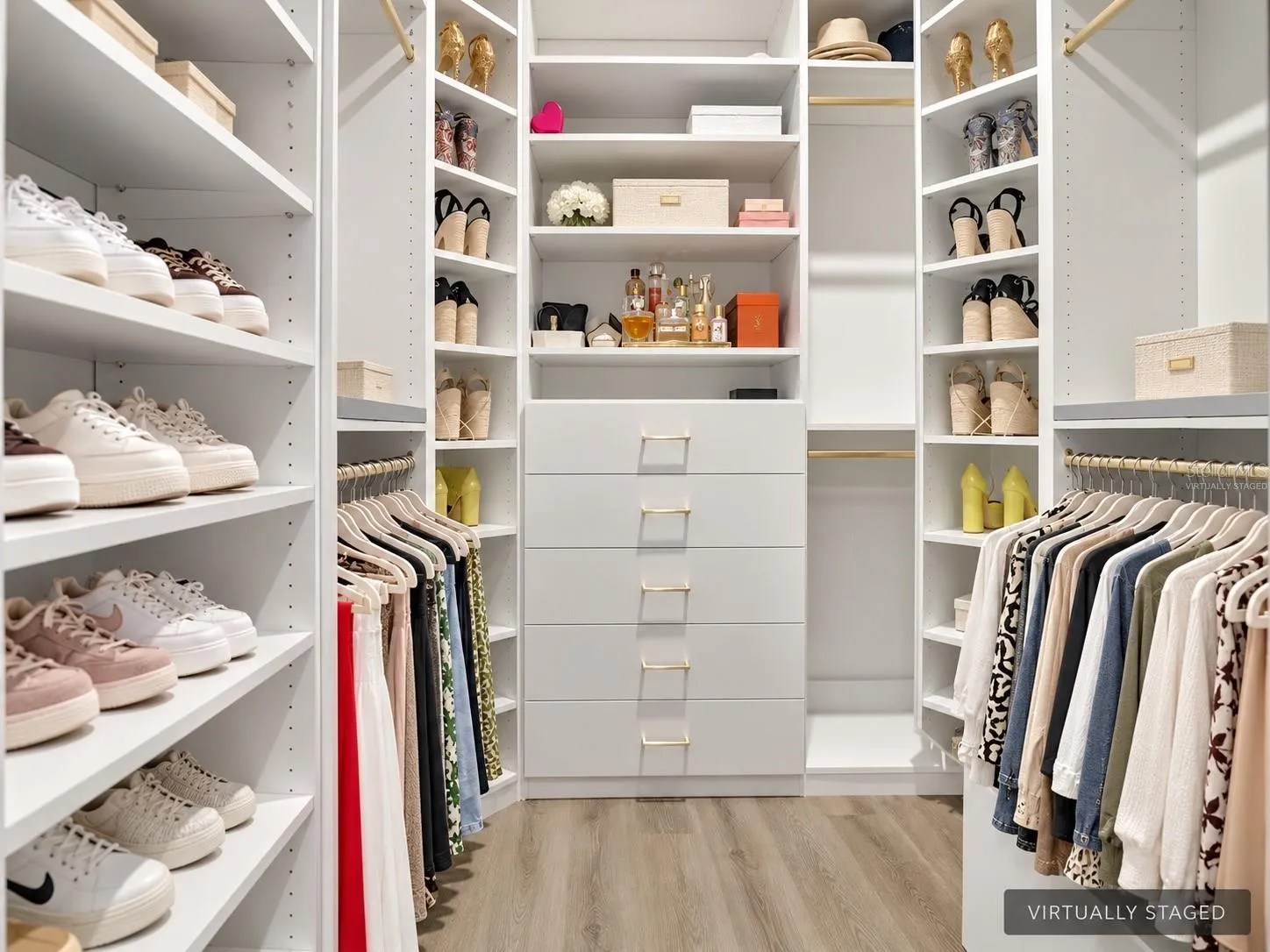 Virtually staged - personal items digitally replaced