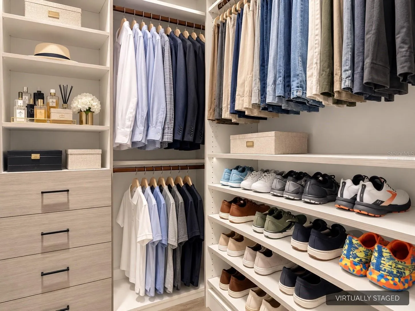 Virtually staged - personal items digitally replaced