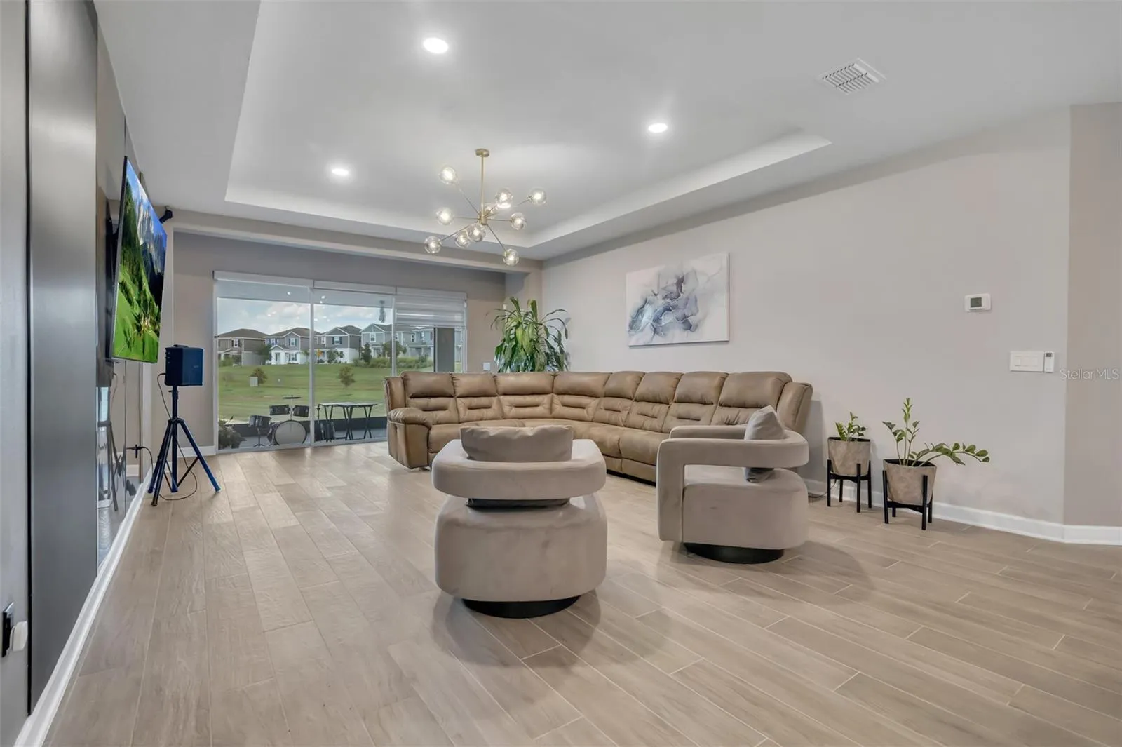 Spacious open living area