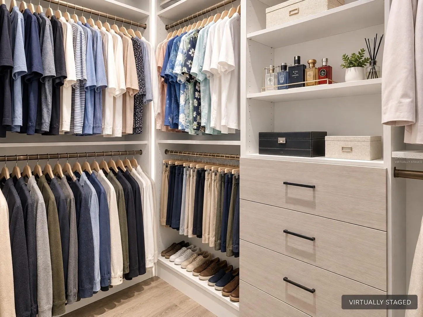 Virtually staged - personal items digitally replaced