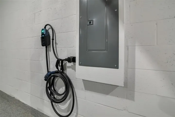 EV charging in the garage (Level 1 / Level 2)