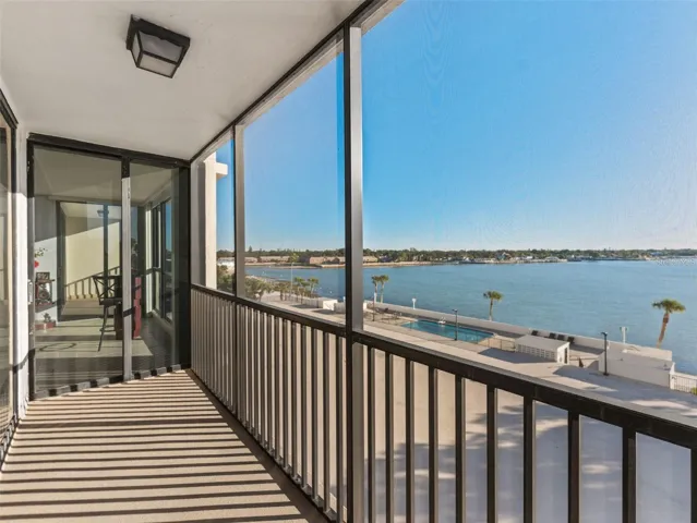 Beautiful water views from ONE of the TWO balconies.
