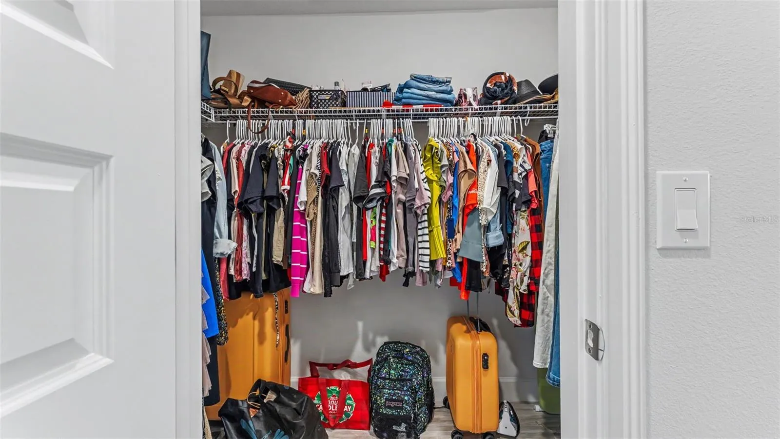 Primary suite two walk in closets.