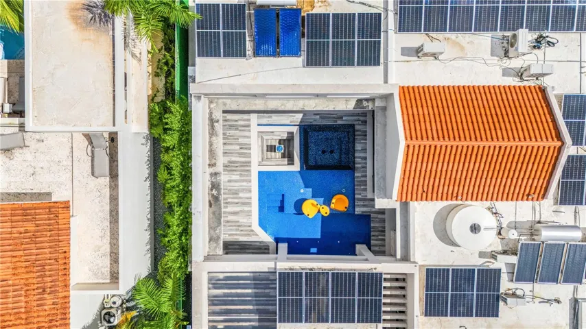 52 Solar Panels, roof view