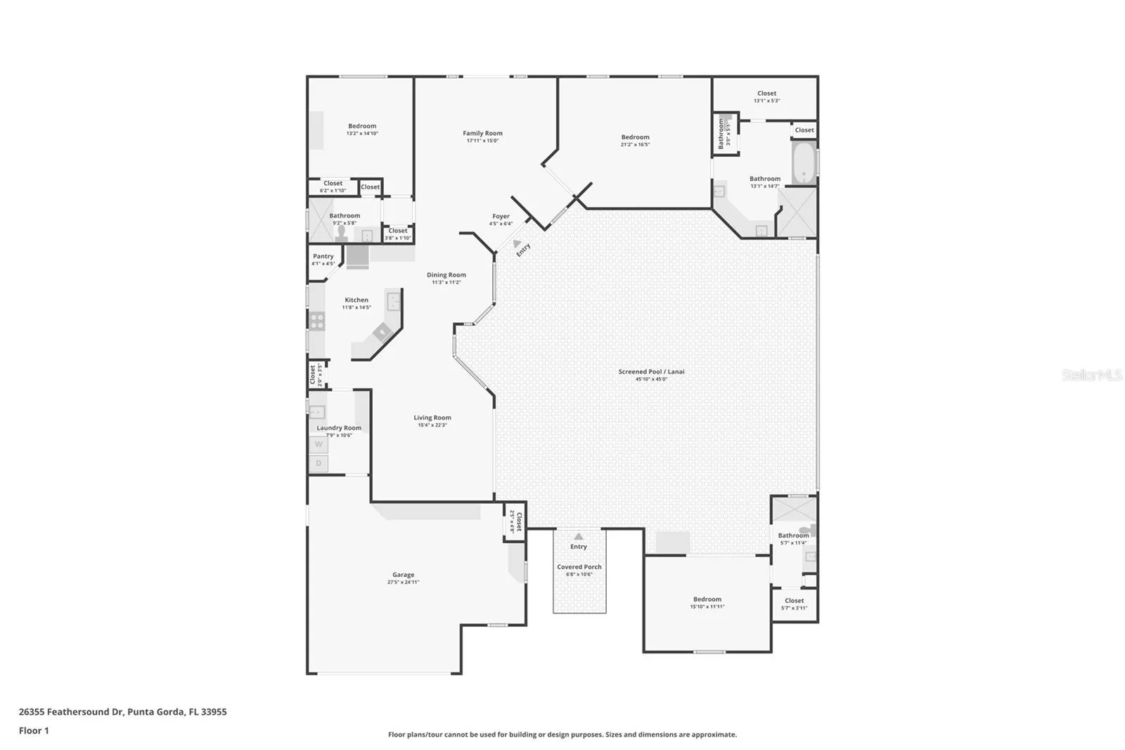 Floor plan & approximate measurements