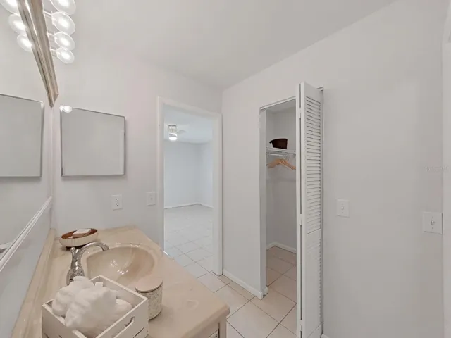 BEDROOM ENSUITE BATH- SINK AREA &amp; WALK-IN CLOSET