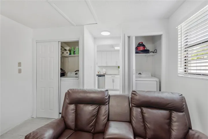 Laundry Closets located in FLEX Room