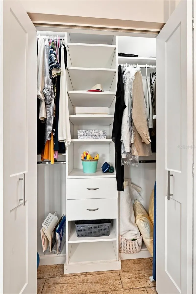 Custom closet in 2nd bedroom
