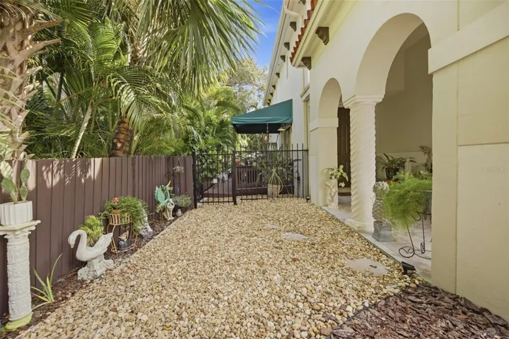 Side Yard in Front of Property