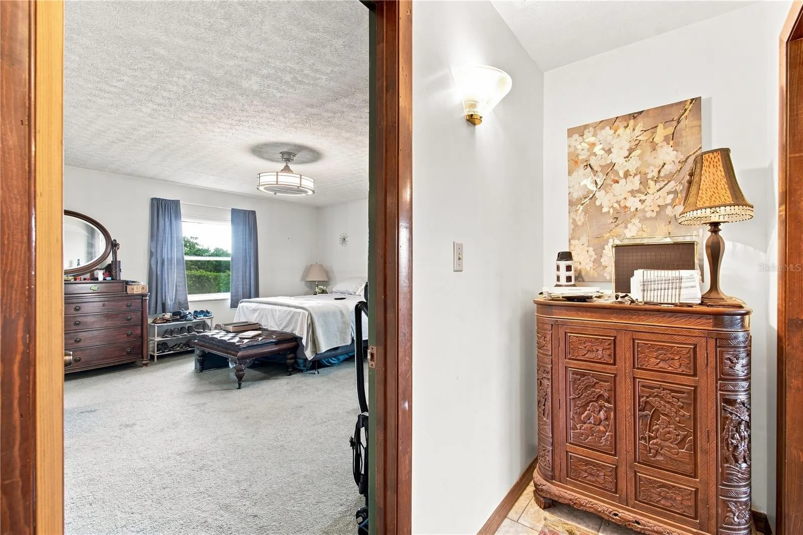 Master bedroom from the hallway