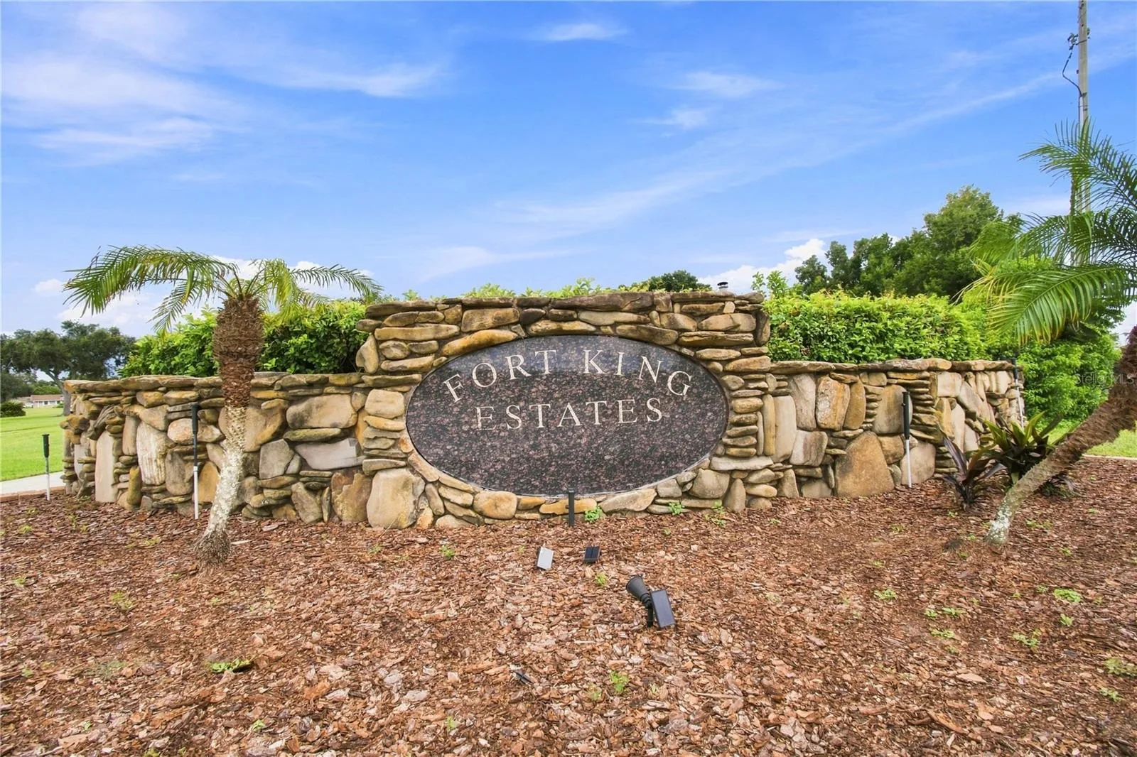 Community entrance off Fort King.