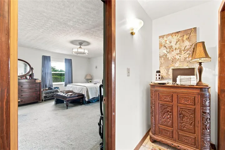 Master bedroom from the hallway