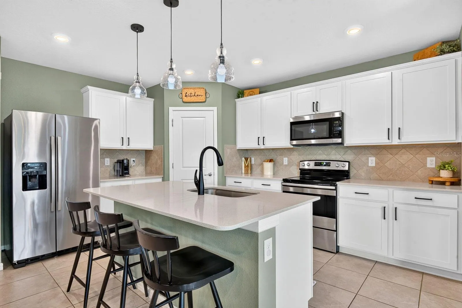 Wide open kitchen area