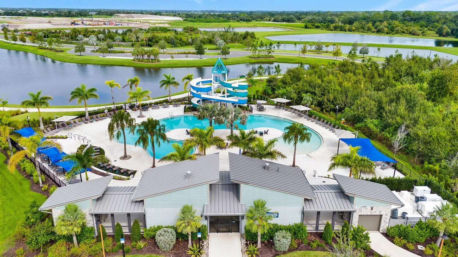 Pool and slide fun for all!