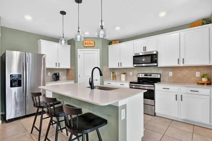 Wide open kitchen area