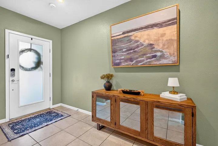 Entry facing front door