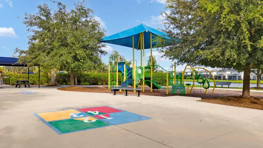 Family friendly park in neighborhood