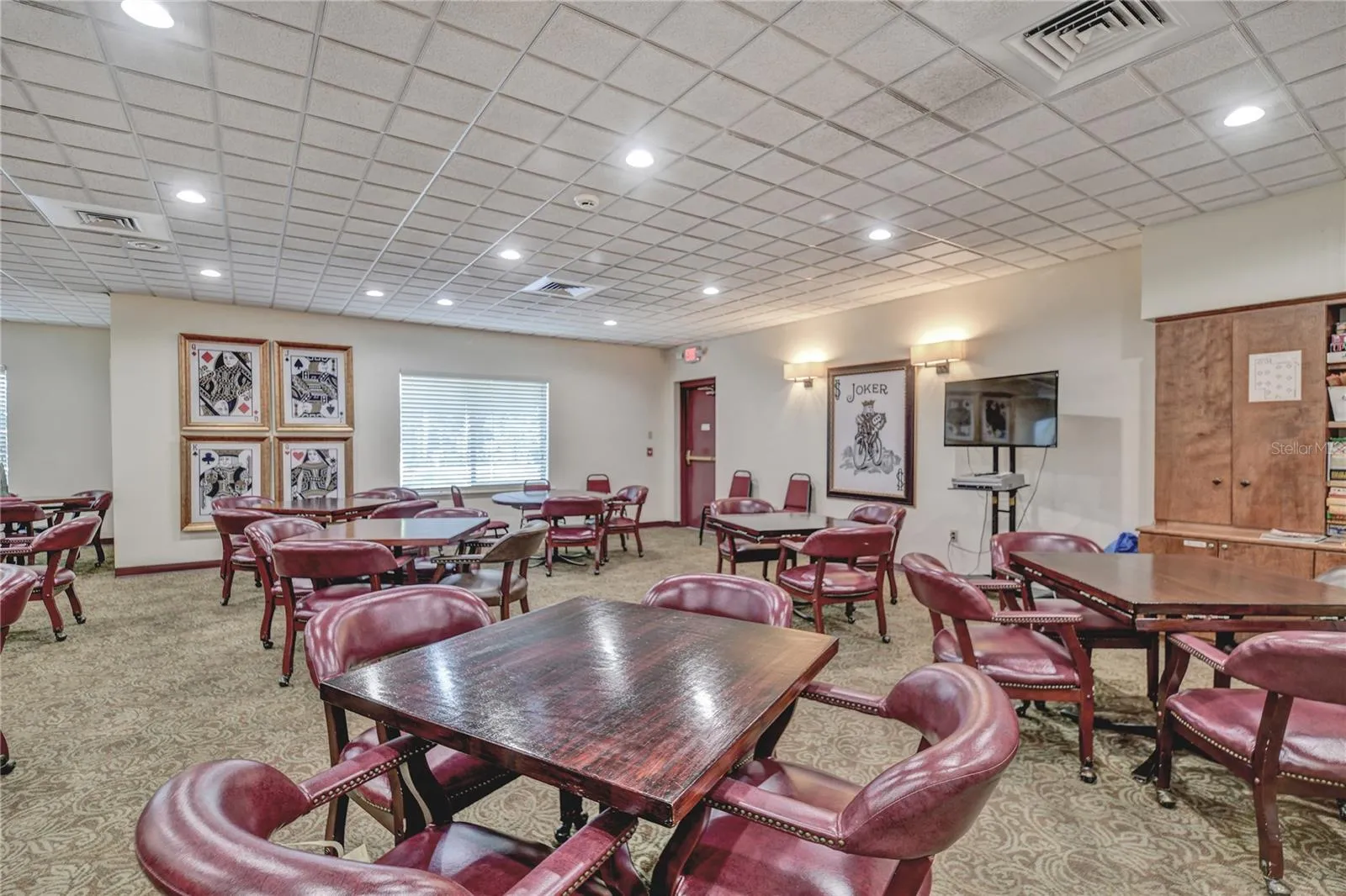 Card room in Orchid Club